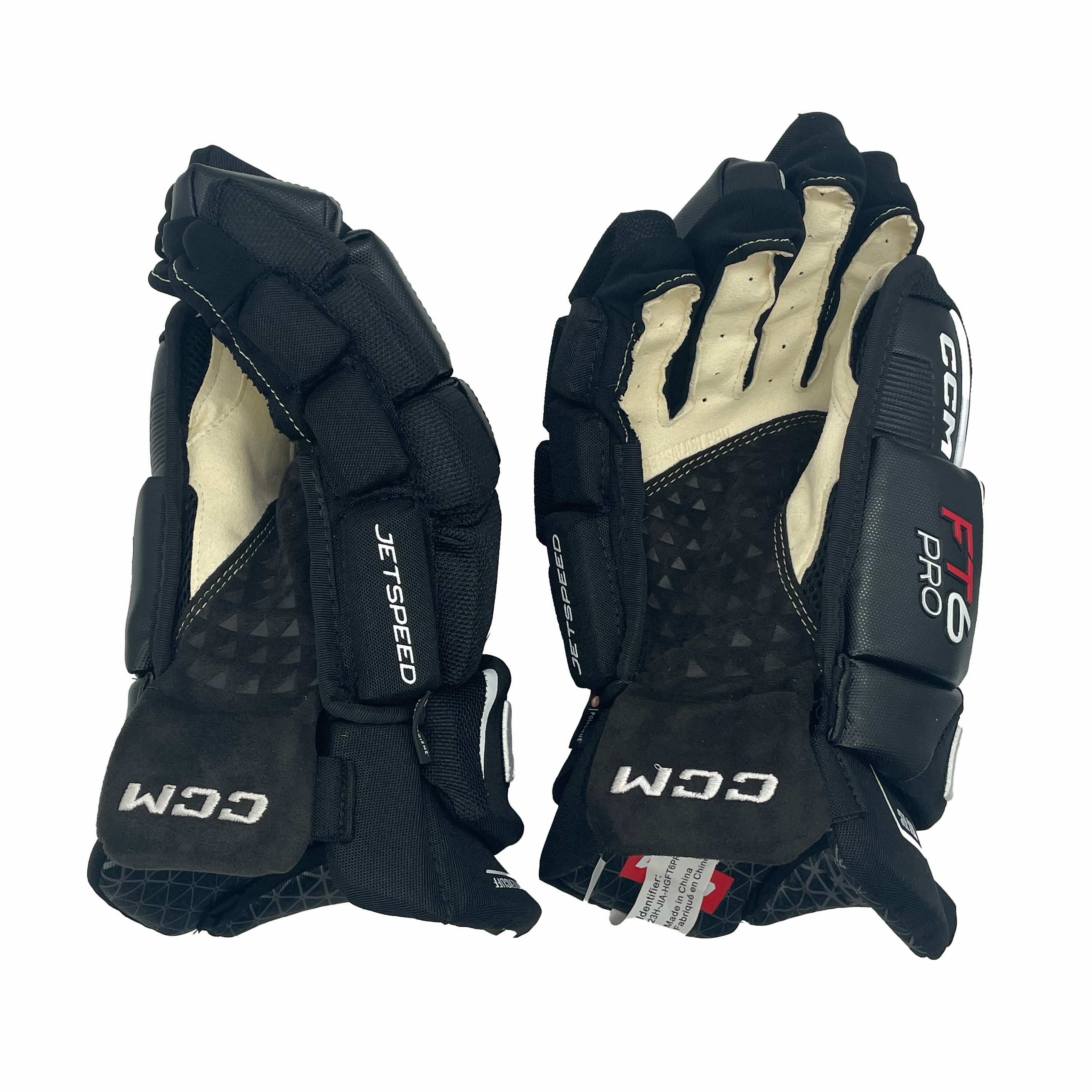CCM Jetspeed FT6 Pro - Hockey Gloves (Black/White)
